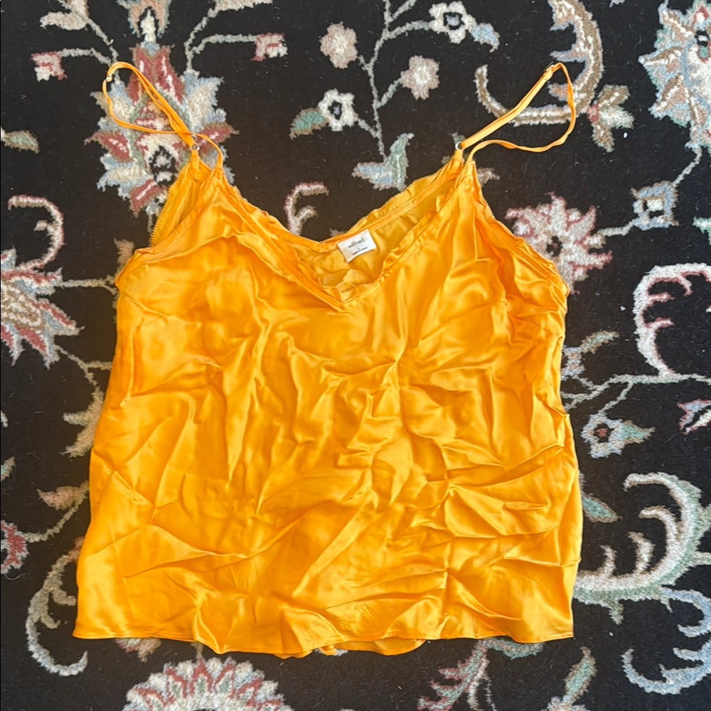 Wilfred Gold Camisole Sleeveless Crop Top